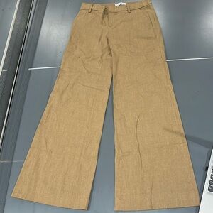 tan wide legged pants